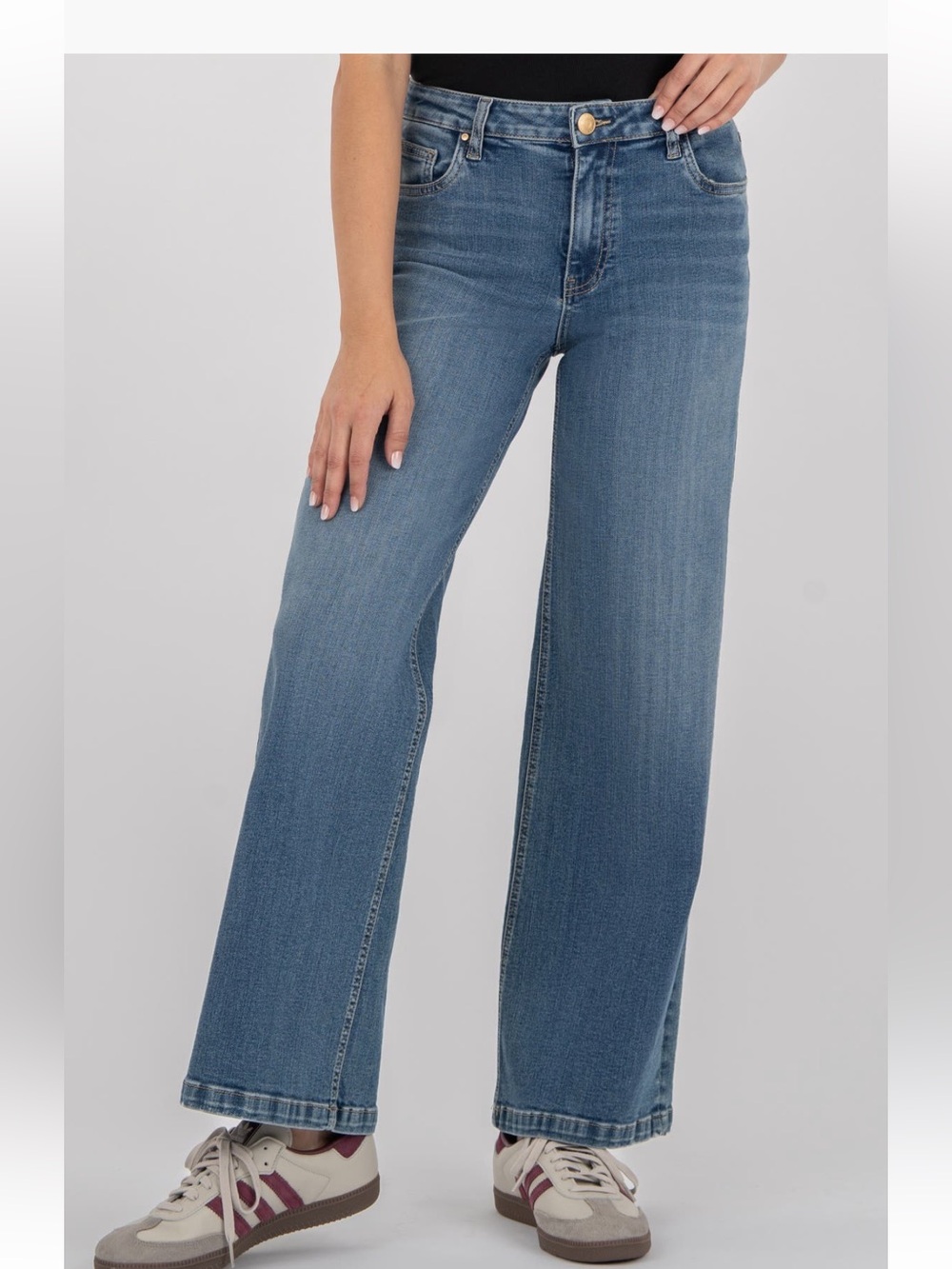 NWT Kut From The Kloth High Rise Wide Leg Jeans Size 14